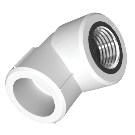 METAK - PPR Elbow (in thread) 25x15 mm Metak