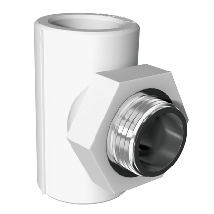 METAK - PPR Üçlük  (çöl yivli ) 20x15 mm Metak