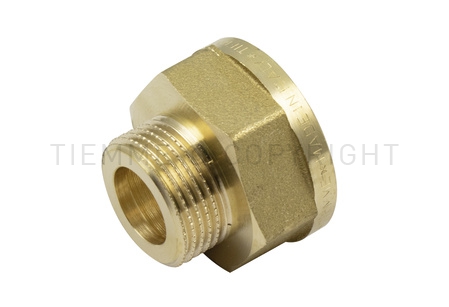 TIEMME - Brass passage internally threaded 3/8"x1/2" Tiemme