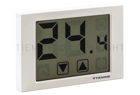 TIEMME - Electronic room thermostat with radio transmission and touch screen Tiemme