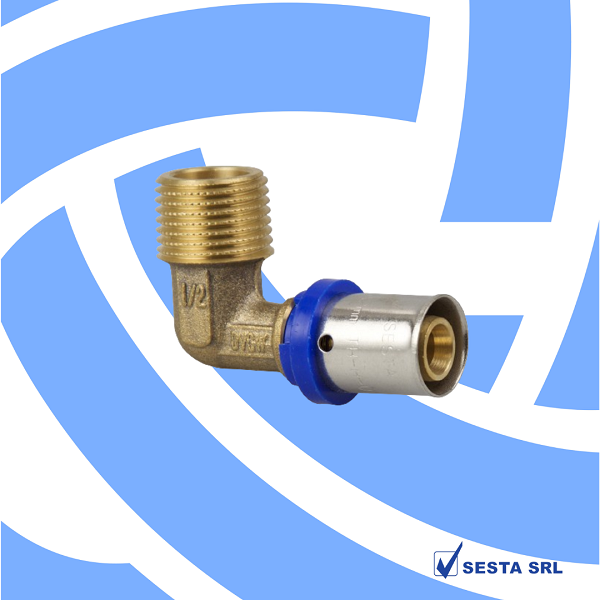 SESTA SRL - Dirsək çöl yivli 20x3/4" mm pres Sesta SRL