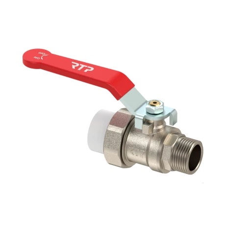 ROS TUR PLAST - Vintil latun çöl yivli pprc -yə keçidlə 25х3/4" mm RTP