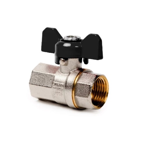 ROS TUR PLAST - Ventil latun iç/iç PN 40 kəpənək qollu 3/4" RTP