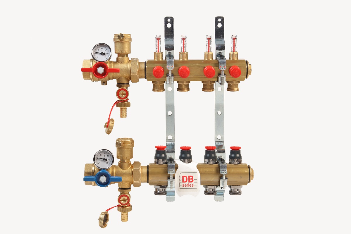 GIACOMINI - Kollektor  Şüşəli 1"  13 çıxışlı Giacomini